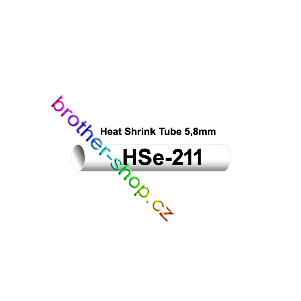 HSe-211 černá/bílé bužírka originál BROTHER HSE211 - Kliknutím zobrazíte detail obrázku.