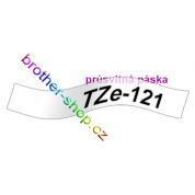 TZe-121 černá/průsvitné páska originál BROTHER TZE121 ( TZ-121, TZ121 )