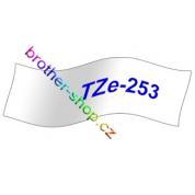 TZe-253 modrá/bílé páska originál BROTHER TZE253 ( TZ253, TZ-253 )