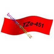 TZe-451 černá/červené páska originál BROTHER TZE451 ( TZ-451, TZ451 )