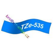 TZe-535 bílá/modré páska originál BROTHER TZE535 ( TZ-535, TZ535 )