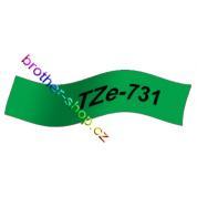 TZe-731 černá/zelené páska originál BROTHER TZE731 ( TZ-731, TZ731 )