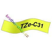 TZe-C31 černá/žluté svítivá páska originál BROTHER TZEC31 ( TZ-C31, TZC31 )