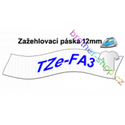 TZe-FA3 modrá/bílé zažehlovací páska originál BROTHER TZEFA3