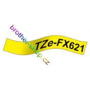 TZe-FX621 černá/žluté páska originál BROTHER TZEFX621 ( TZ-FX621, TZFX621 )