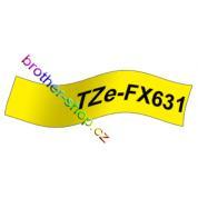 TZe-FX631 černá/žluté páska originál BROTHER TZEFX631 ( TZ-FX631, TZFX631 )