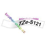 TZe-S121 černá/průsvitné páska originál BROTHER TZES121 (TZ-S121, TZS121 ) - na objednávku