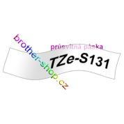 TZe-S131 černá/průsvitné páska originál BROTHER TZES131 ( TZ-S131, TZS131 )