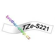 TZe-S221 černá/bílé páska originál BROTHER TZES221 ( TZ-S221, TZS221 )
