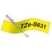 TZe-S631 černá/žluté páska originál BROTHER TZES631 ( TZ-S631, TZS631 )