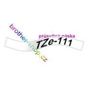 TZe-111 černá/průsvitné páska originál BROTHER TZE111 ( TZ-111, TZ111 )