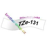 TZe-131 černá/průsvitné páska originál BROTHER TZE131 ( TZ-131, TZ131 )