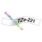 TZe-221 černá/bílé páska originál BROTHER TZE221 ( TZ-221, TZ221 )