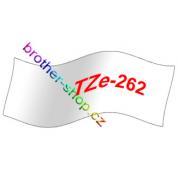 TZe-262 červená/bílé páska originál BROTHER TZE262 ( TZ-262, TZ262 )