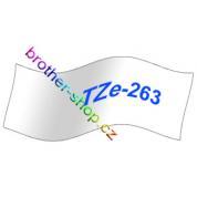 TZe-263 modrá/bílé páska originál BROTHER TZE263 ( TZ-263, TZ263 )