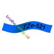 TZe-521 černá/modré páska originál BROTHER TZE521 ( TZ-521, TZ521 )
