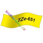 TZe-651 černá/žluté páska originál BROTHER TZE651 ( TZ-651, TZ651 )
