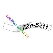 TZe-S211 černá/bílé páska originál BROTHER TZES211 ( TZ-S211, TZS211 )