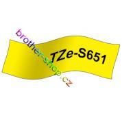 TZe-S651 černá/žluté páska originál BROTHER TZES651 ( TZ-S651, TZS651 )